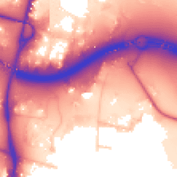 Daytime road noise heatmap for N18 3HA