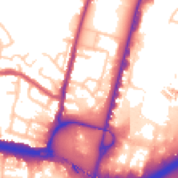 Daytime road noise heatmap for N18 3PA