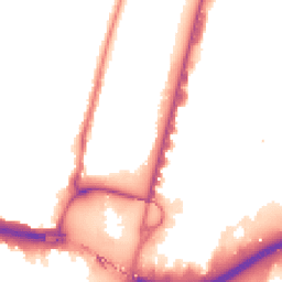 Night-time road noise heatmap for N18 3PL