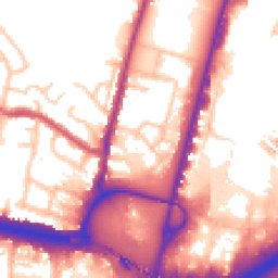Daytime road noise heatmap for N18 3PN