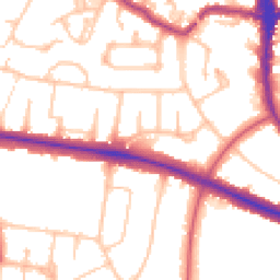 Daytime road noise heatmap for N2 0AE