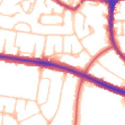 Daytime road noise heatmap for N2 0AG