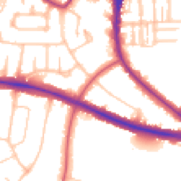 Daytime road noise heatmap for N2 0AL