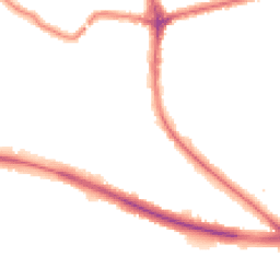 Night-time road noise heatmap for N2 0AP