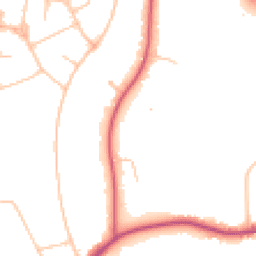 Daytime road noise heatmap for N2 0AZ