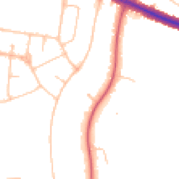 Daytime road noise heatmap for N2 0BD