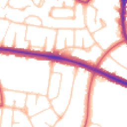 Daytime road noise heatmap for N2 0BF
