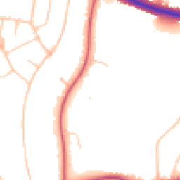 Daytime road noise heatmap for N2 0BL