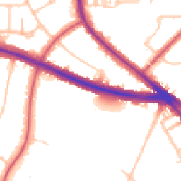 Daytime road noise heatmap for N2 0BS