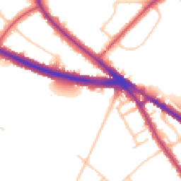 Daytime road noise heatmap for N2 0BT