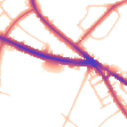 Daytime road noise heatmap for N2 0BY