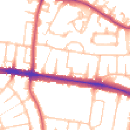 Daytime road noise heatmap for N2 0DG