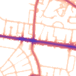 Daytime road noise heatmap for N2 0DL