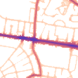 Daytime road noise heatmap for N2 0DN