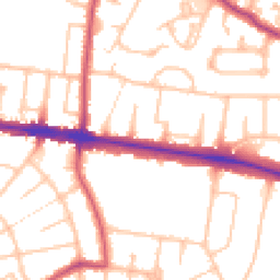 Daytime road noise heatmap for N2 0DQ