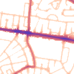 Daytime road noise heatmap for N2 0ED