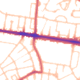 Daytime road noise heatmap for N2 0EE