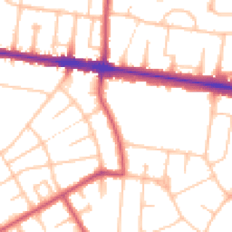 Daytime road noise heatmap for N2 0EH