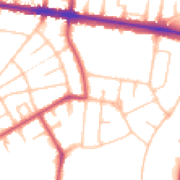 Daytime road noise heatmap for N2 0EJ