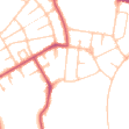 Daytime road noise heatmap for N2 0EN