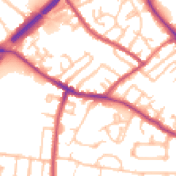 Daytime road noise heatmap for N2 0FE