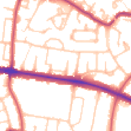 Daytime road noise heatmap for N2 0HP