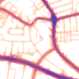 Daytime road noise heatmap for N2 0HU