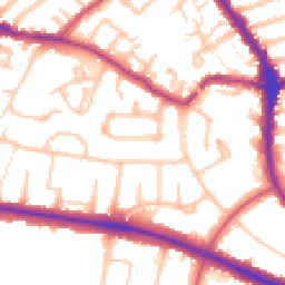 Daytime road noise heatmap for N2 0JG