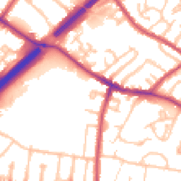 Daytime road noise heatmap for N2 0JT