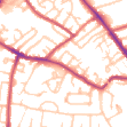 Daytime road noise heatmap for N2 0LY