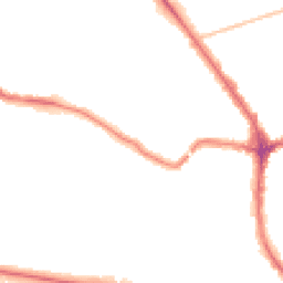 Night-time road noise heatmap for N2 0NH