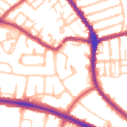 Daytime road noise heatmap for N2 0PS