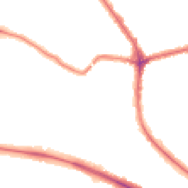 Night-time road noise heatmap for N2 0PS