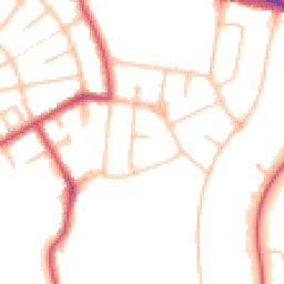 Daytime road noise heatmap for N2 0QU