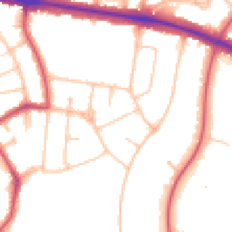 Daytime road noise heatmap for N2 0QW