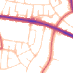 Daytime road noise heatmap for N2 0RW