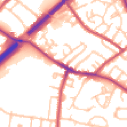Daytime road noise heatmap for N2 0SP