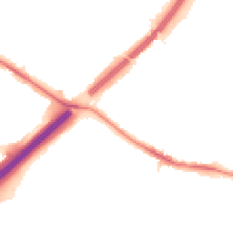 Night-time road noise heatmap for N2 0SR