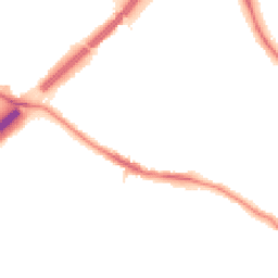 Night-time road noise heatmap for N2 0SS