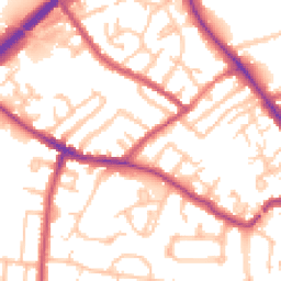 Daytime road noise heatmap for N2 0TD