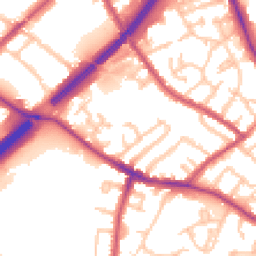 Daytime road noise heatmap for N2 0UR