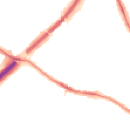 Night-time road noise heatmap for N2 0UR