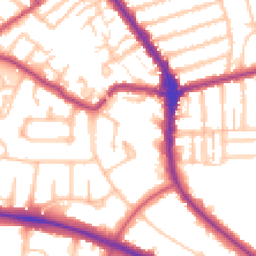 Daytime road noise heatmap for N2 0XB