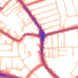Daytime road noise heatmap for N2 8AH