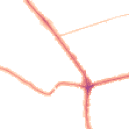 Night-time road noise heatmap for N2 8AS