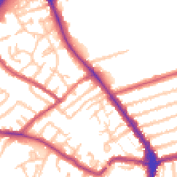 Daytime road noise heatmap for N2 8BE