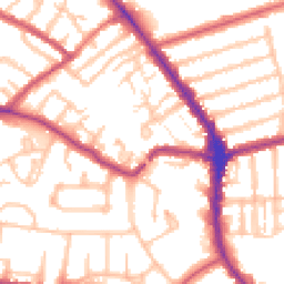 Daytime road noise heatmap for N2 8BP
