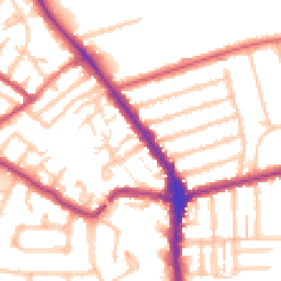 Daytime road noise heatmap for N2 8BW