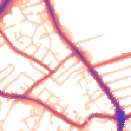 Daytime road noise heatmap for N2 8DN