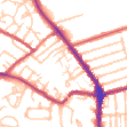 Daytime road noise heatmap for N2 8DQ